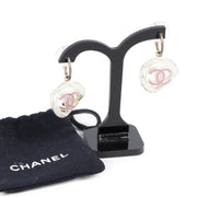 Chanel White And Pink Double CC logo