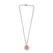 Chanel Silver Pink Necklace
