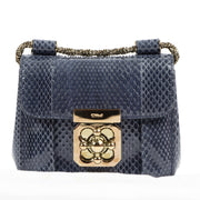Chloé Blue Python Mini Elsie Crossbody