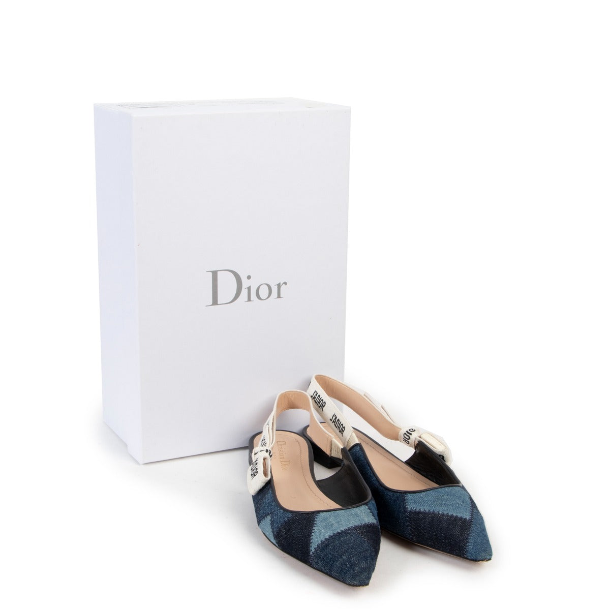 Christian Dior J'ADIOR Ballerina Jeans Patchwork Deep Blue Sandals - Size 41 available now at Labellov in very good condition and for a very reasonable price so don't hesitate