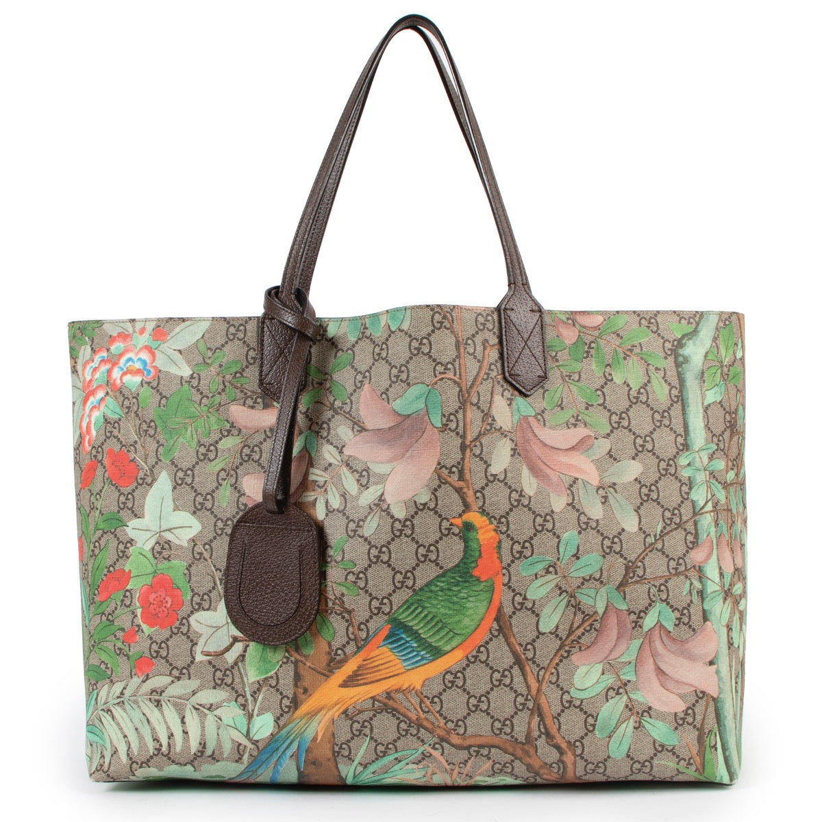 Buy an authentic second hand Gucci Tian Soft Supreme GG Canvas Tote Bag