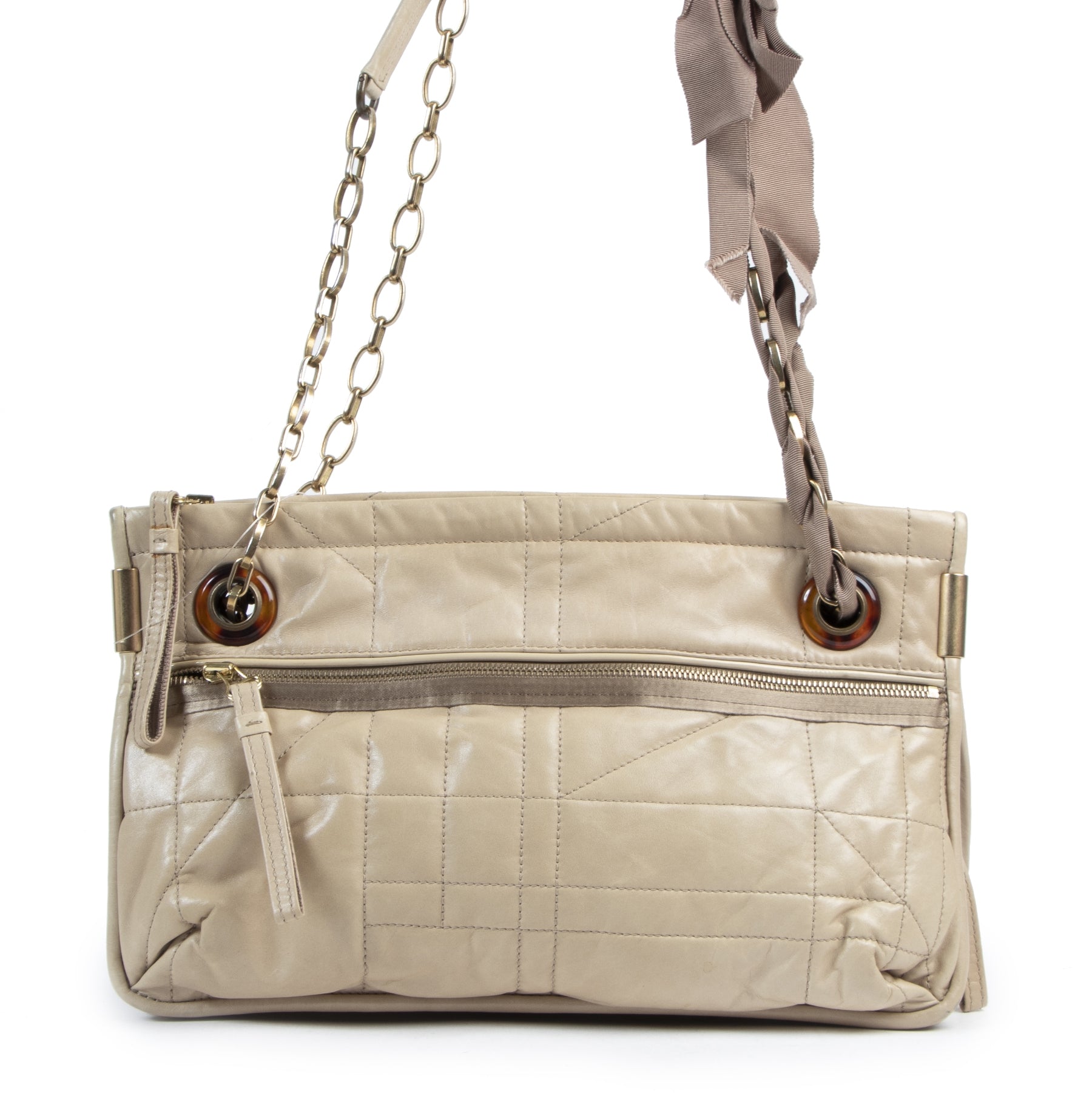 Lanvin Beige Leather Shouder Bag