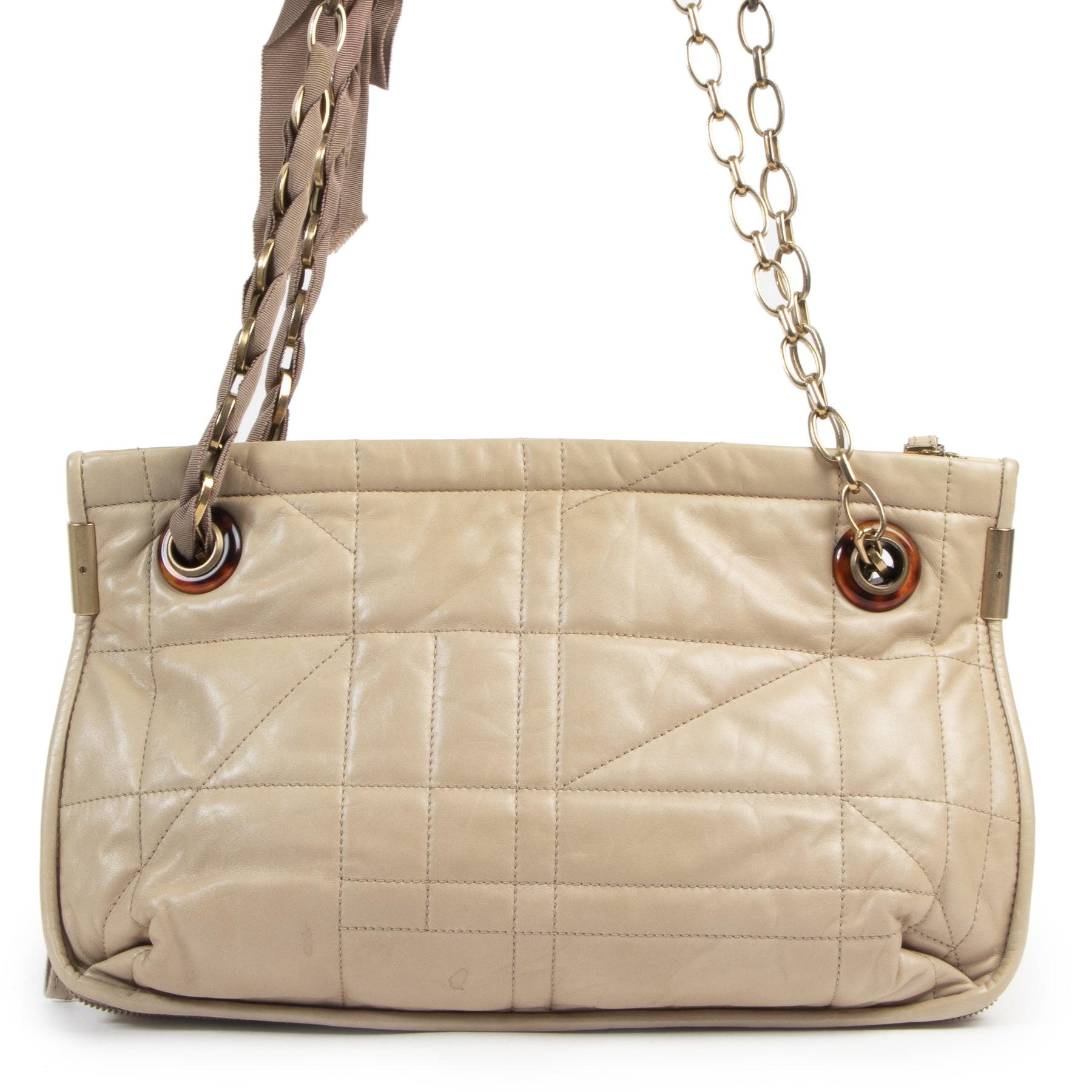 Lanvin Beige Leather Shouder Bag