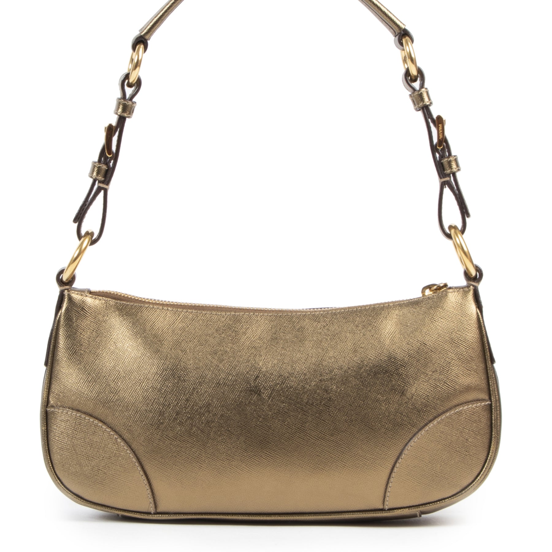 Prada Gold Metallic Shoulder Bag