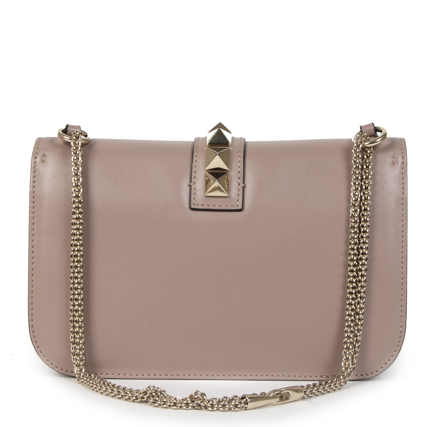 Authentique seconde-main vintage Valentino Lavender Lock Medium Shoulder Bag achète en ligne webshop LabelLOV