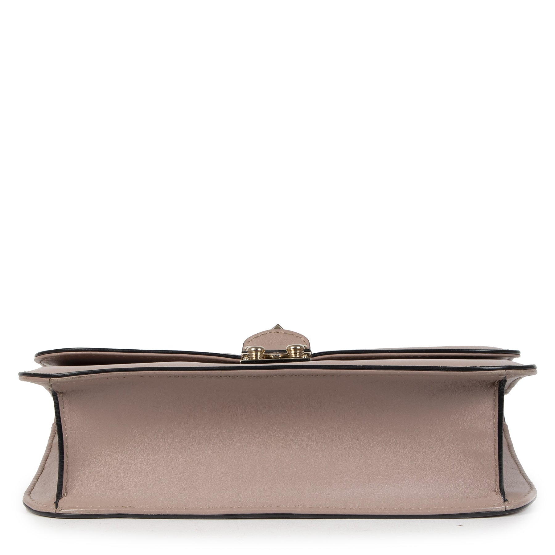 Authentic second-hand vintage Valentino Lavender Lock Medium Shoulder Bag buy online webshop LabelLOV