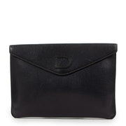 Delvaux Blue Leather Vintage A5 Clutch