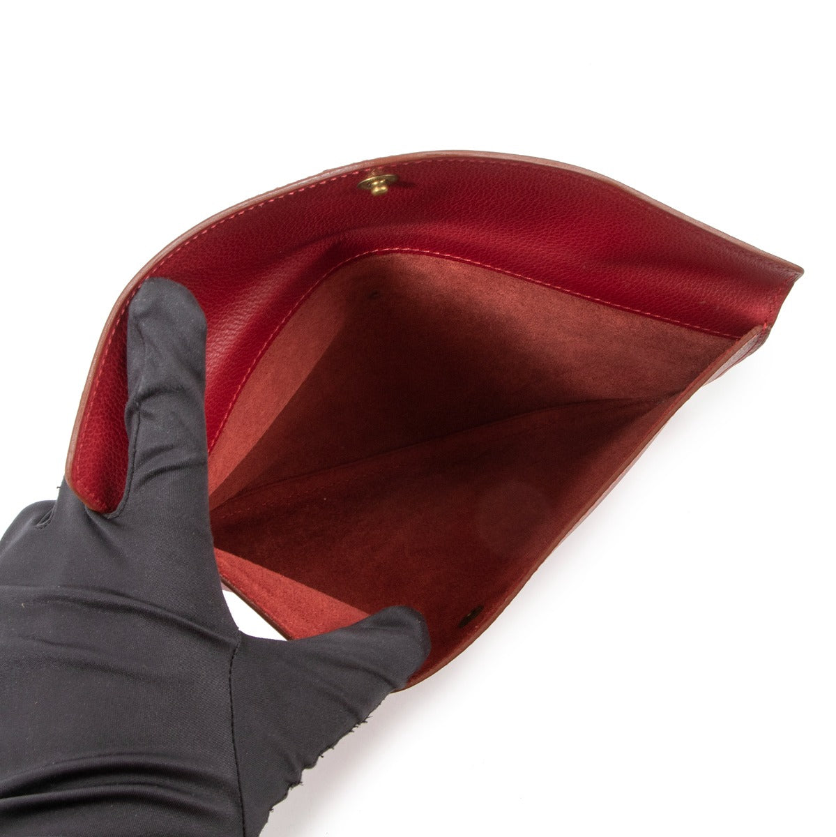 Delvaux Red Jumping Leather A5 Clutch