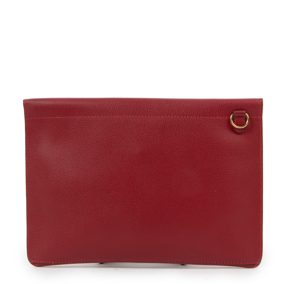 Delvaux Red Jumping Leather A5 Clutch