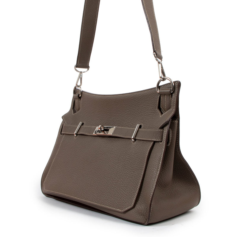 Hermès Jypsière 34 Etoupe Taurillon Clemence PHW