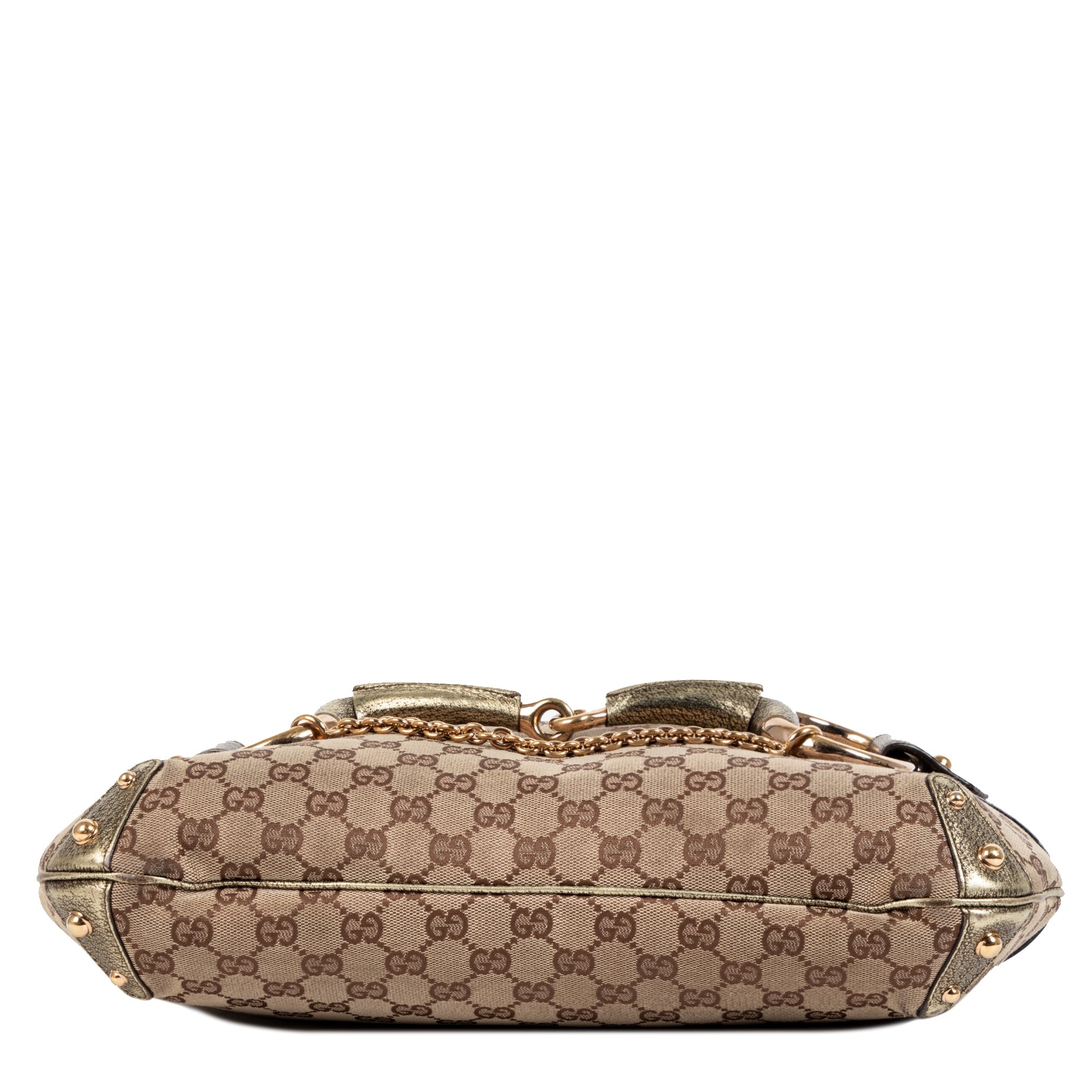 Gucci GG Monogram Metallic Hobo Bag