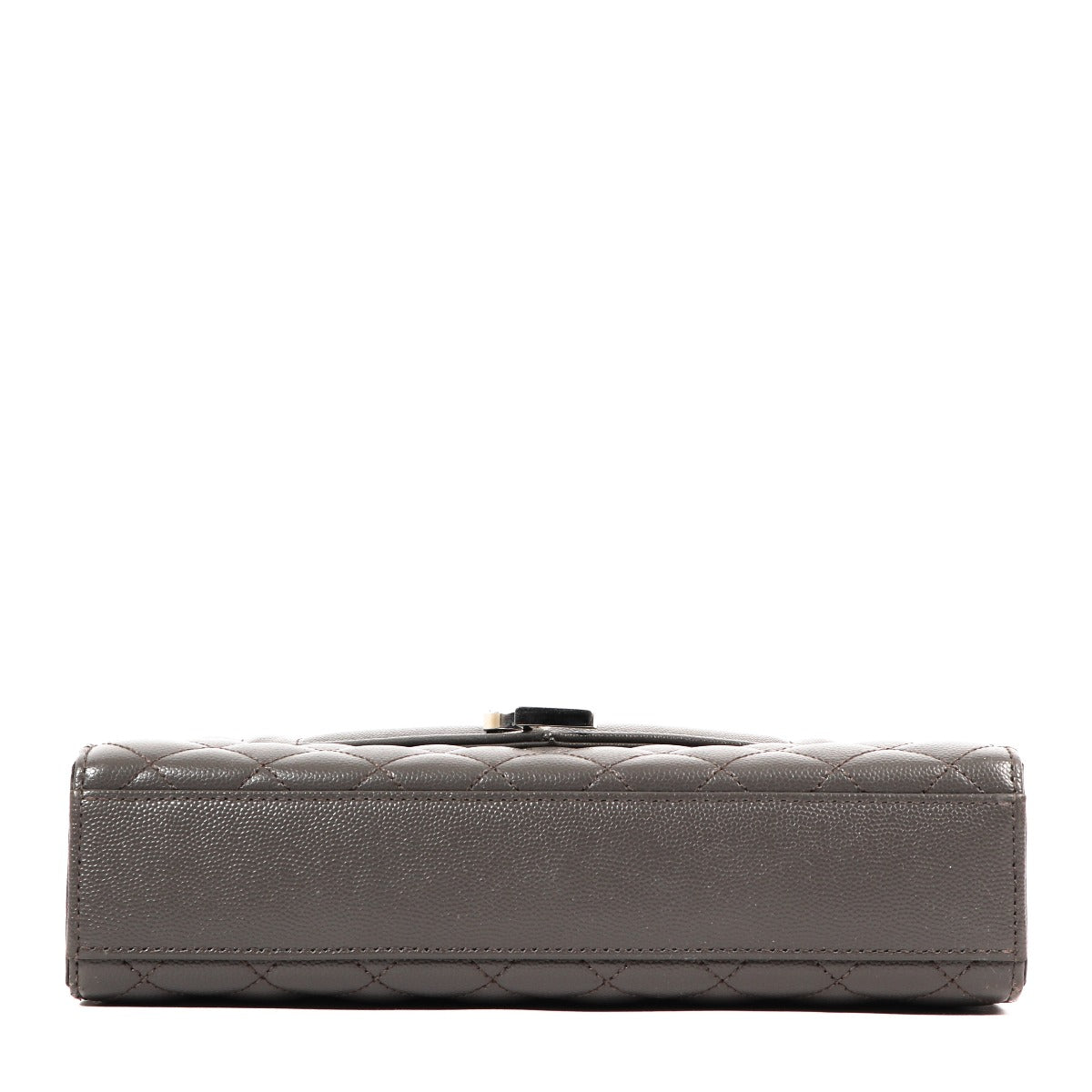 Buy an authentic second-hand Yves Saint Laurent Grey Quilted Calfskin Leather Crossbody Bag in very good condition at Labellov in Antwerp.