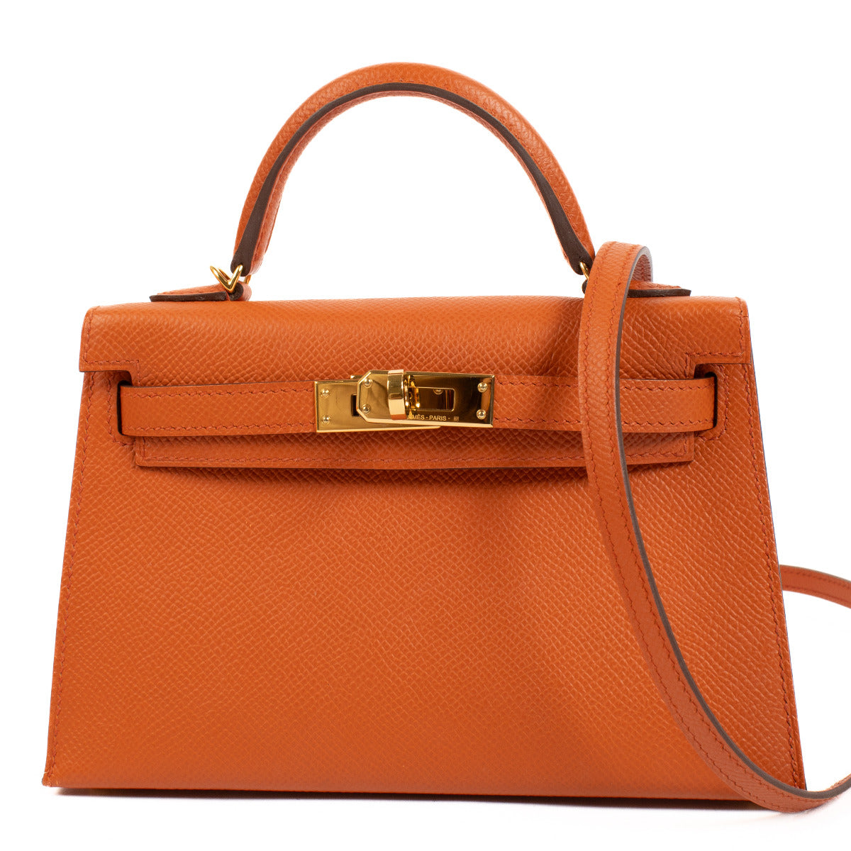 Hermès Kelly II Mini Veau Epsom Terre Battue GHW