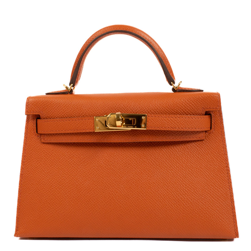 Hermès Kelly II Mini Veau Epsom Terre Battue GHW