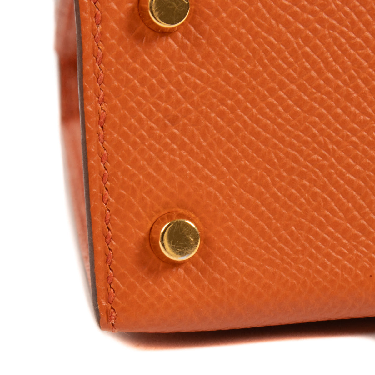 Hermès Kelly Mini II Terre Battue Epsom GHW