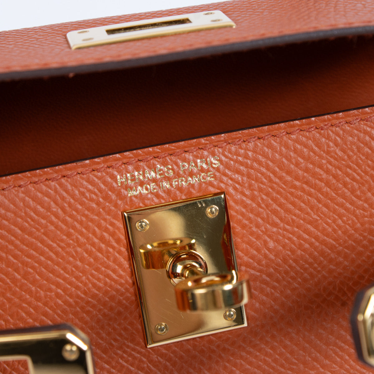 Hermès Kelly Mini II Terre Battue Epsom GHW