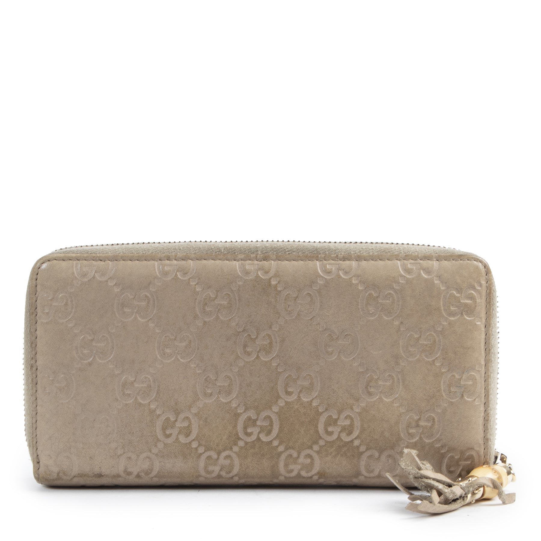 Gucci Monogram Embossed Zipper Wallet kopen en verkopen aan de beste prijs