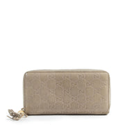 Gucci Monogram Embossed Zipper Wallet available online for the best price at Labellov