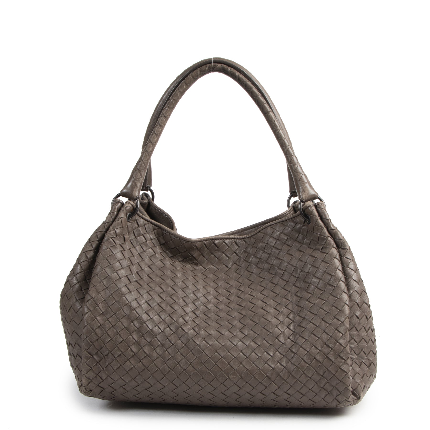 Bottega Veneta Intrecciato Taupe Shopper
