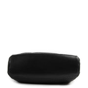 Delvaux Black Toile De Cuire Clair Obscur Hobo Bag