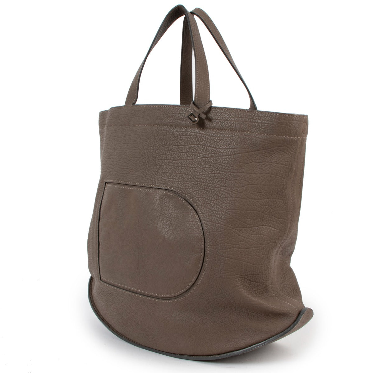 Delvaux Pin Cabas Tourterelle Crispy Calf Tote Bag