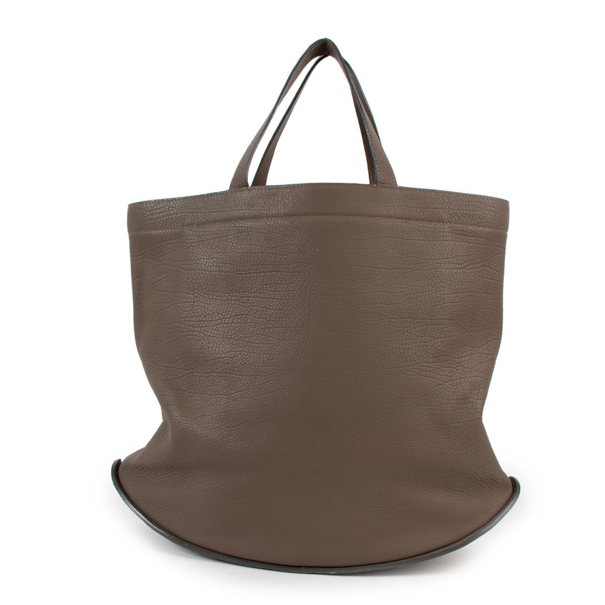 Delvaux Pin Cabas Tourterelle Crispy Calf Tote Bag