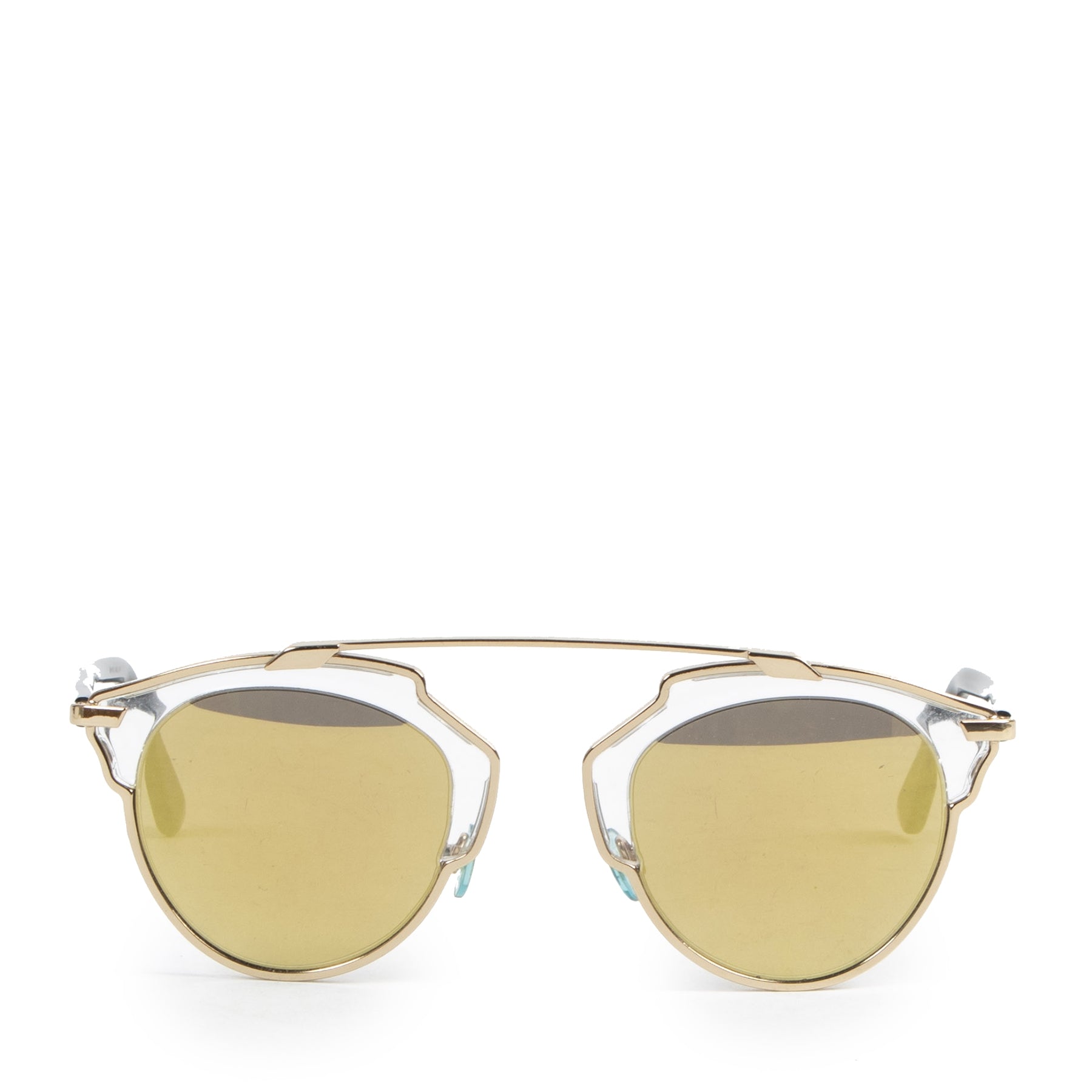 Authentic second-hand vintage Dior So Real Sunglasses Yellow buy online webshop LabelLOV