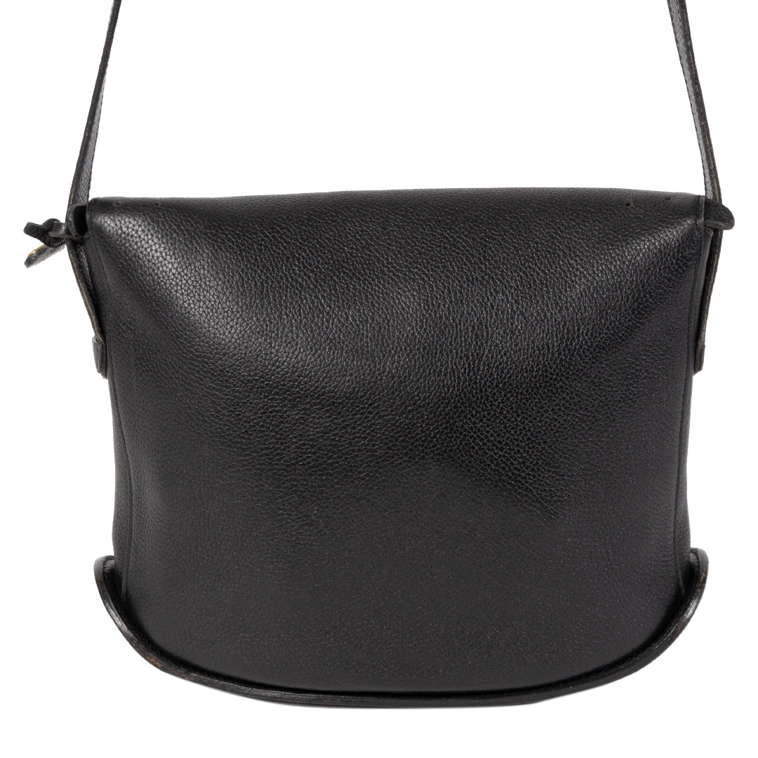 Authentieke Tweedehands Delvaux Black Idee Crossbody Bag juiste prijs veilig online shoppen luxe merken webshop winkelen Antwerpen België mode fashion