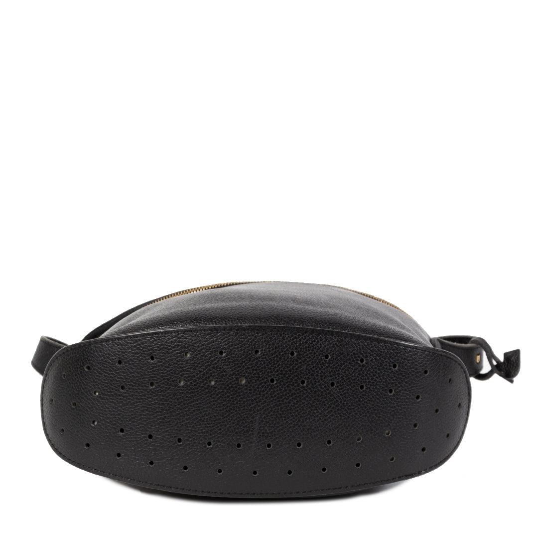 Authentieke Tweedehands Delvaux Black Idee Crossbody Bag juiste prijs veilig online shoppen luxe merken webshop winkelen Antwerpen België mode fashion