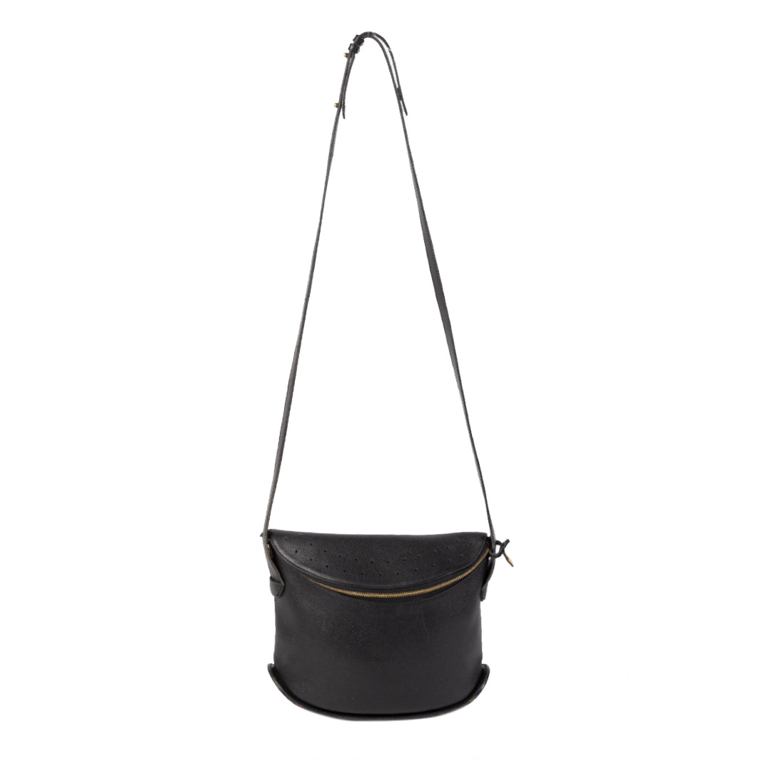 Authentieke Tweedehands Delvaux Black Idee Crossbody Bag juiste prijs veilig online shoppen luxe merken webshop winkelen Antwerpen België mode fashion