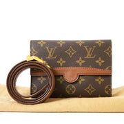 Authentieke Tweedehands Louis Vuitton Monogram Leather Belt Bag juiste prijs veilig online shoppen luxe merken webshop winkelen Antwerpen België mode fashion