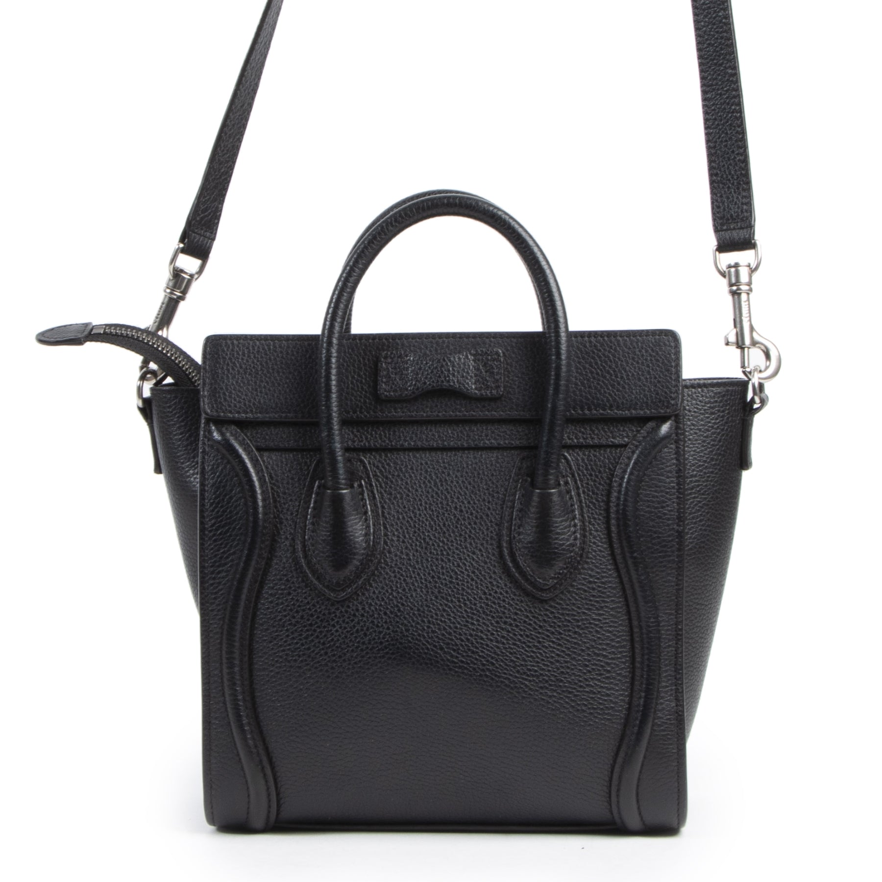 Designer bags secondhand for the best price at Labellov Céline Black Nano Luggage Tote