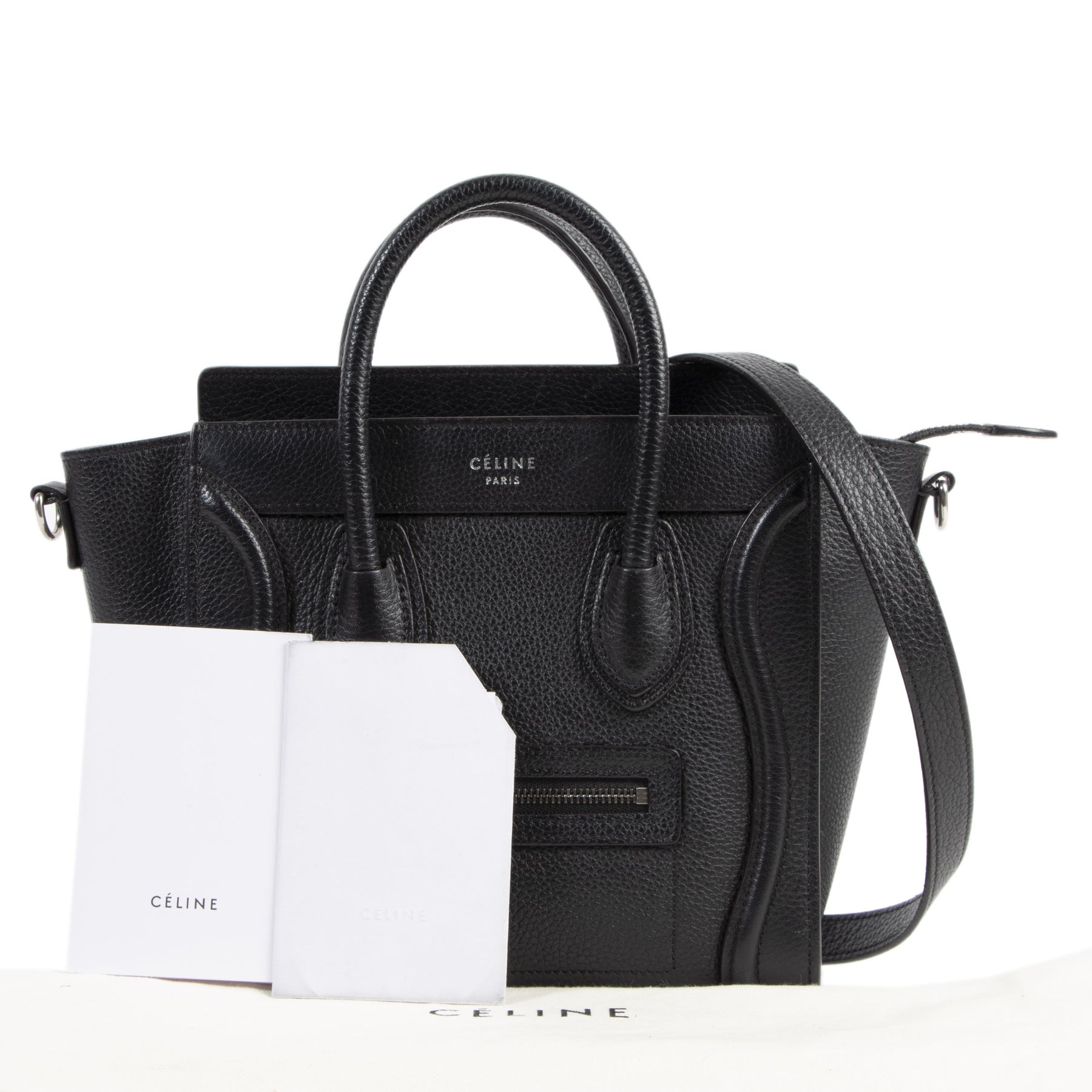 Céline Black Nano Luggage Tote