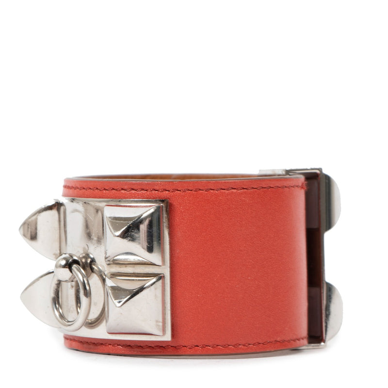 Hermès Collier de Chien Sanguine Tadelakt Armband