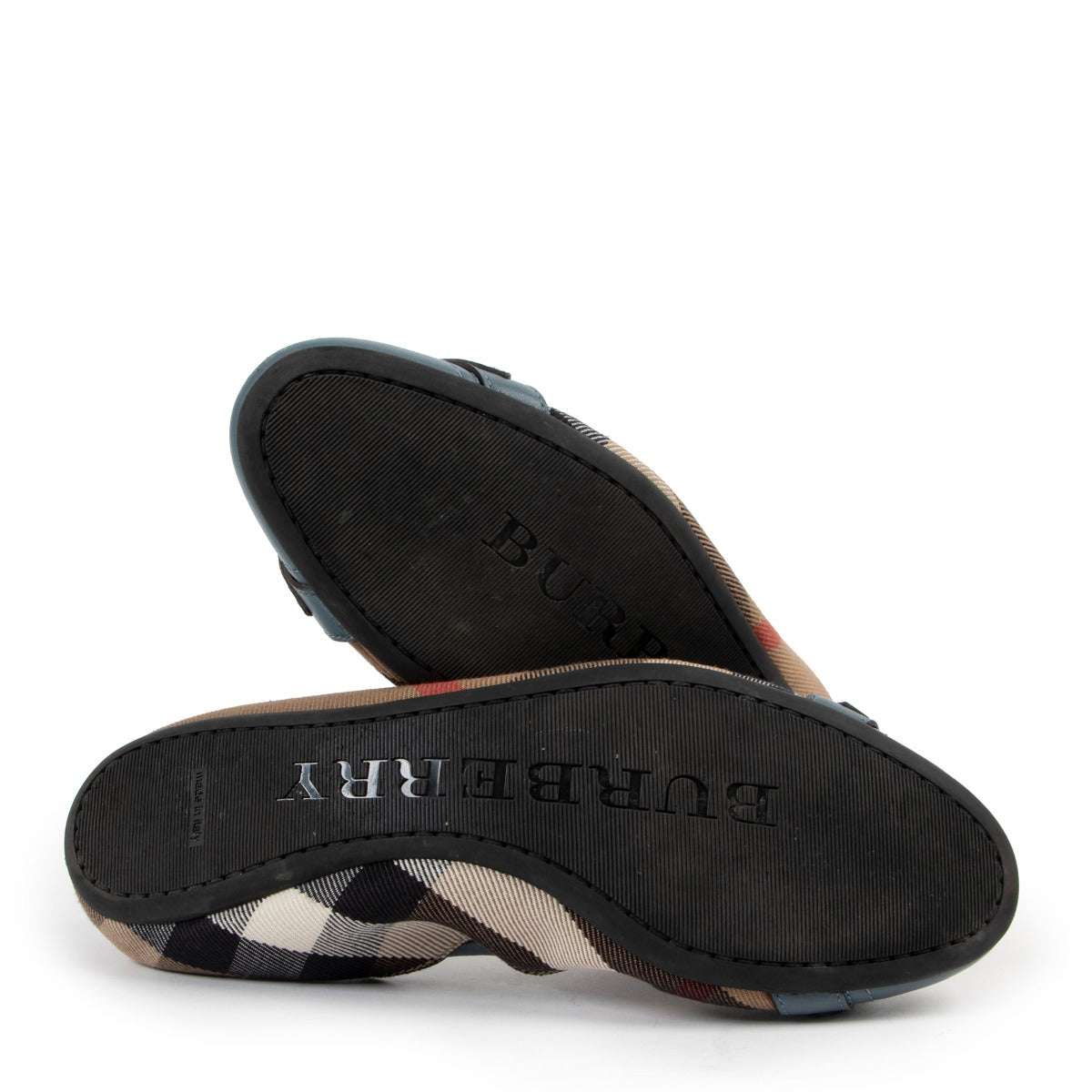 Shop safe online Burberry monogram ballerinas in very good condition, Burberry ballerina's in very good condition, Preloved Burberry ballerinas in very good condition
