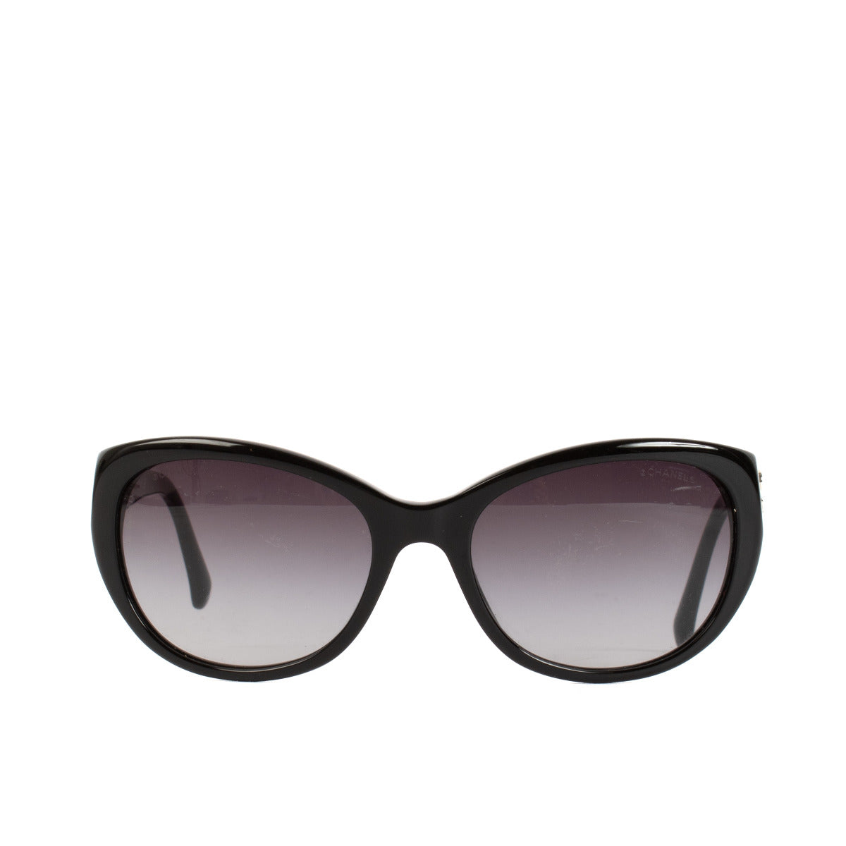 Chanel Black Camelia Sunglasses