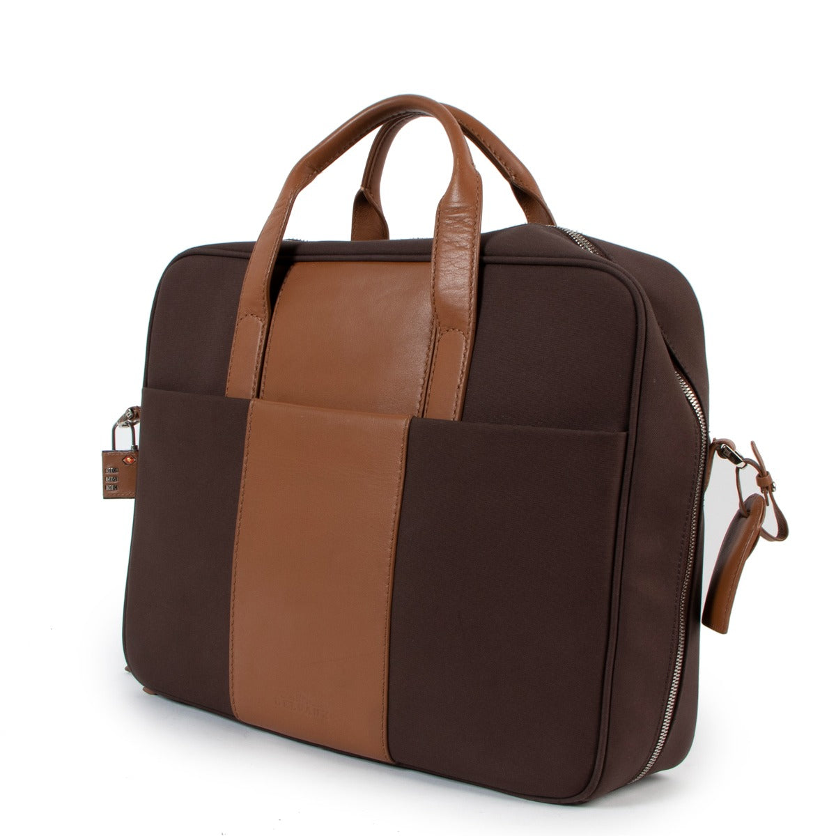 Delvaux Brown Airess Briefcase