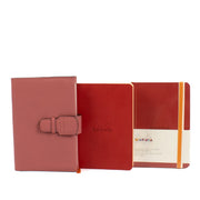 Delvaux Old Rose Leather Notebook Cover