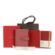 Delvaux Old Rose Leather Notebook Cover