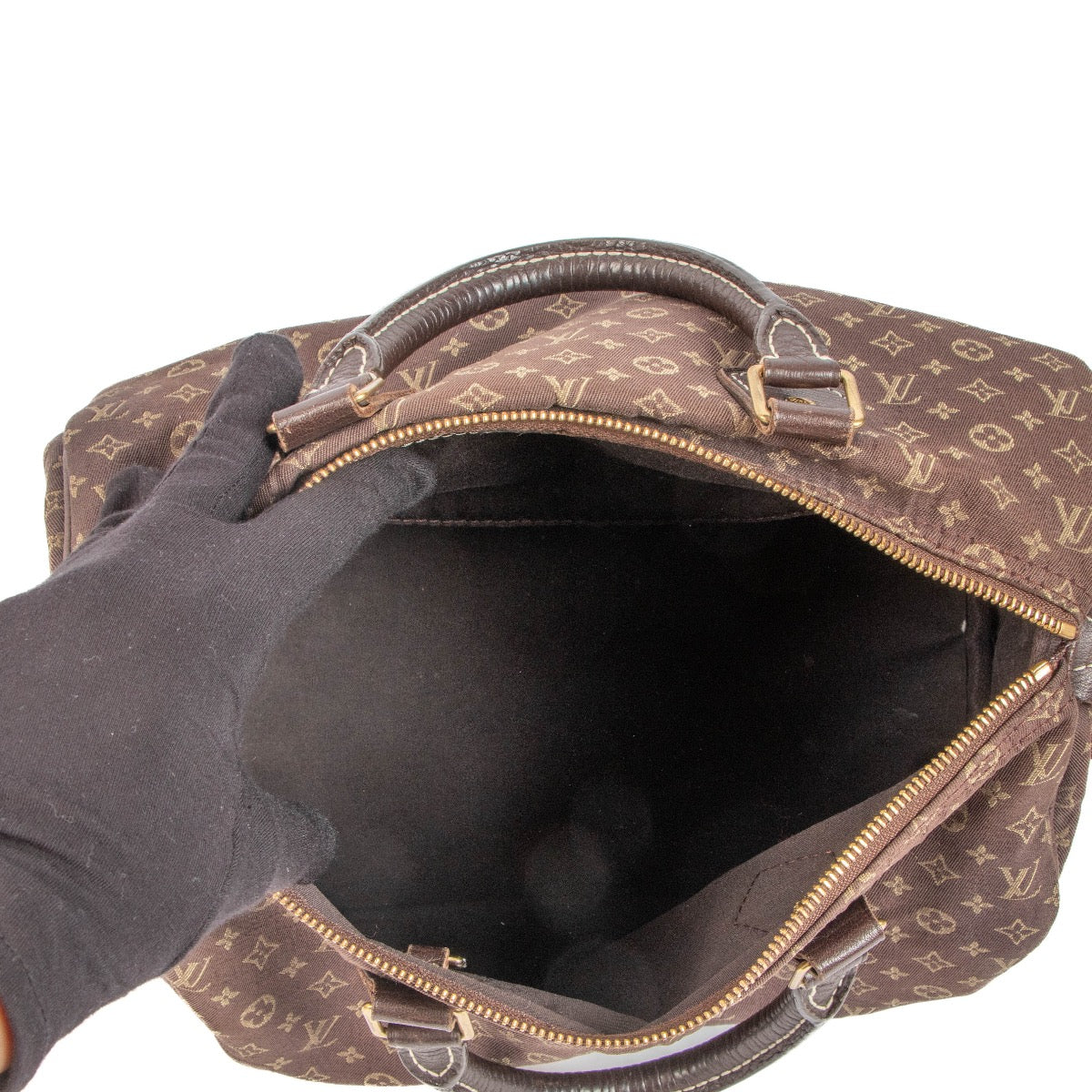 shop 100% authentic second hand Louis Vuitton Ebene Monogram Mini Lin Speedy 30 on Labellov.com