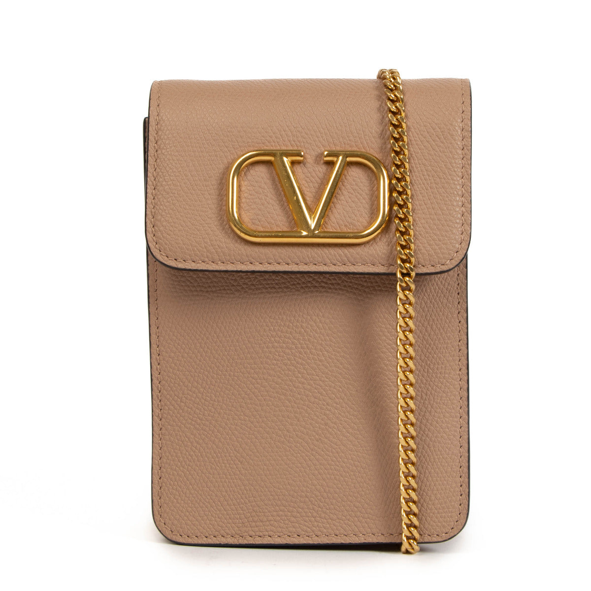 Valentino Garavani Pink Phone Pouch Crossbody Bag for the best price at Labellov secondhand luxury