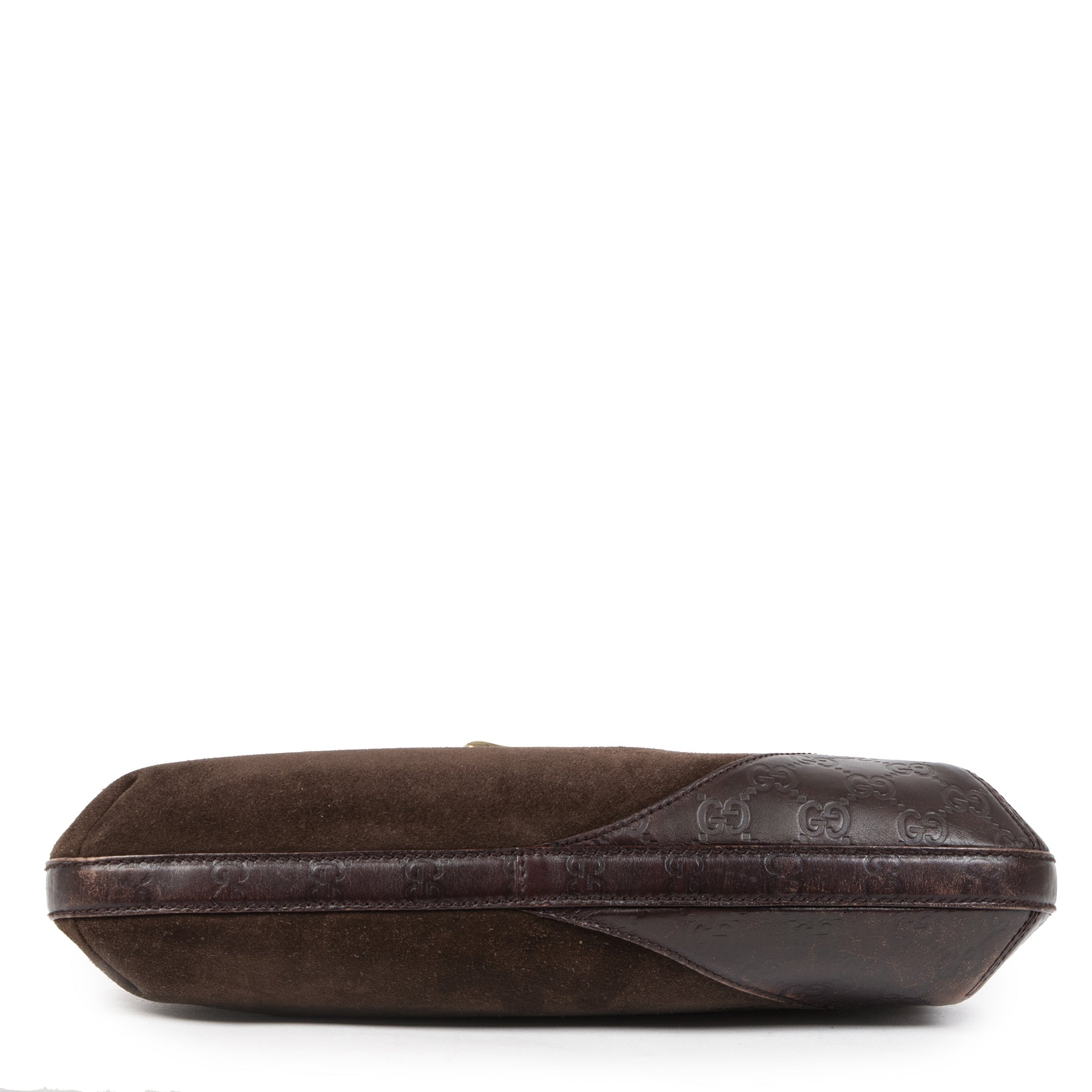 Authentique seconde-main vintage Gucci Brown Hassler Hobo Bag achète en ligne webshop LabelLOV