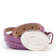 Tod's Purple Patent Leather Belt