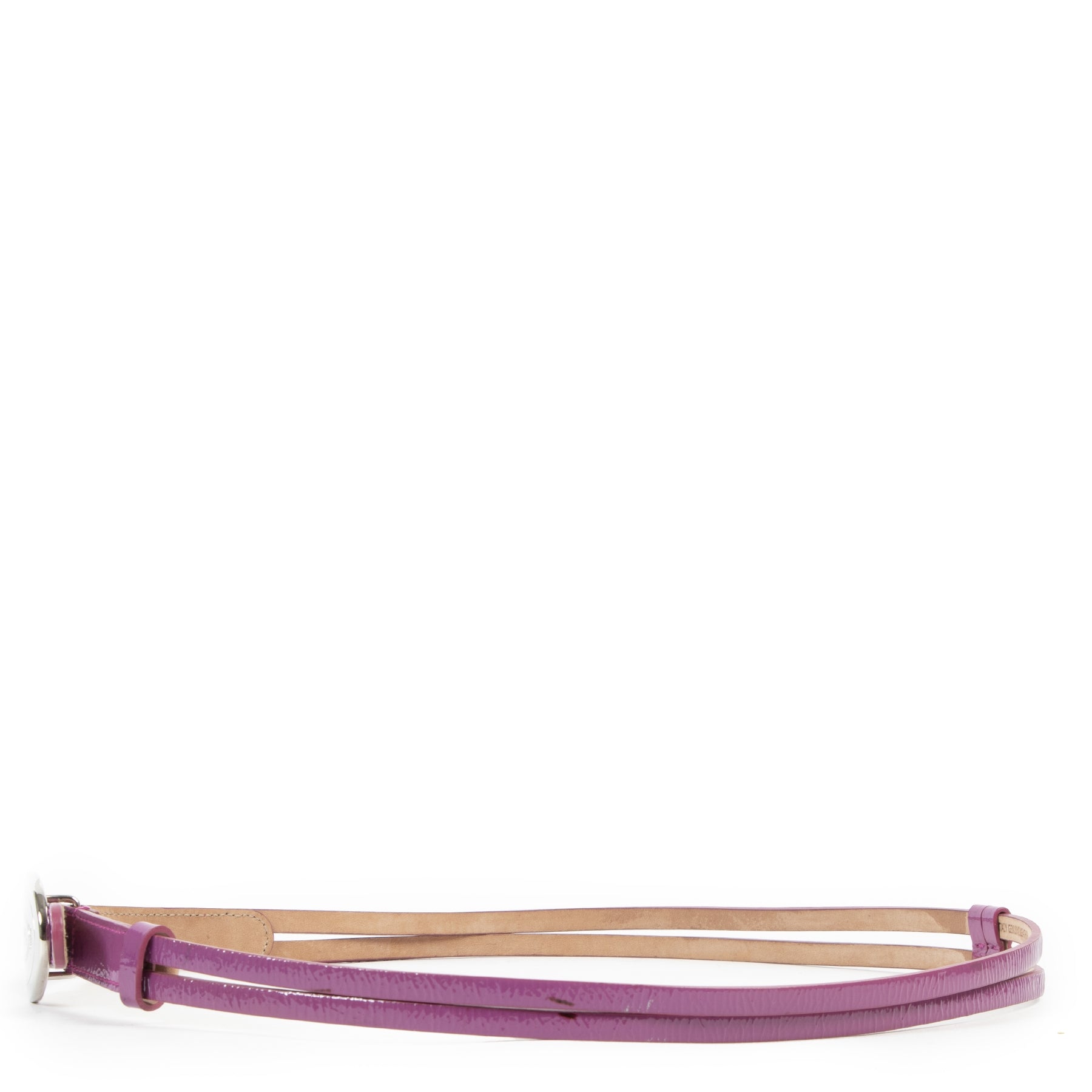 Tod's Purple Patent Leather Belt