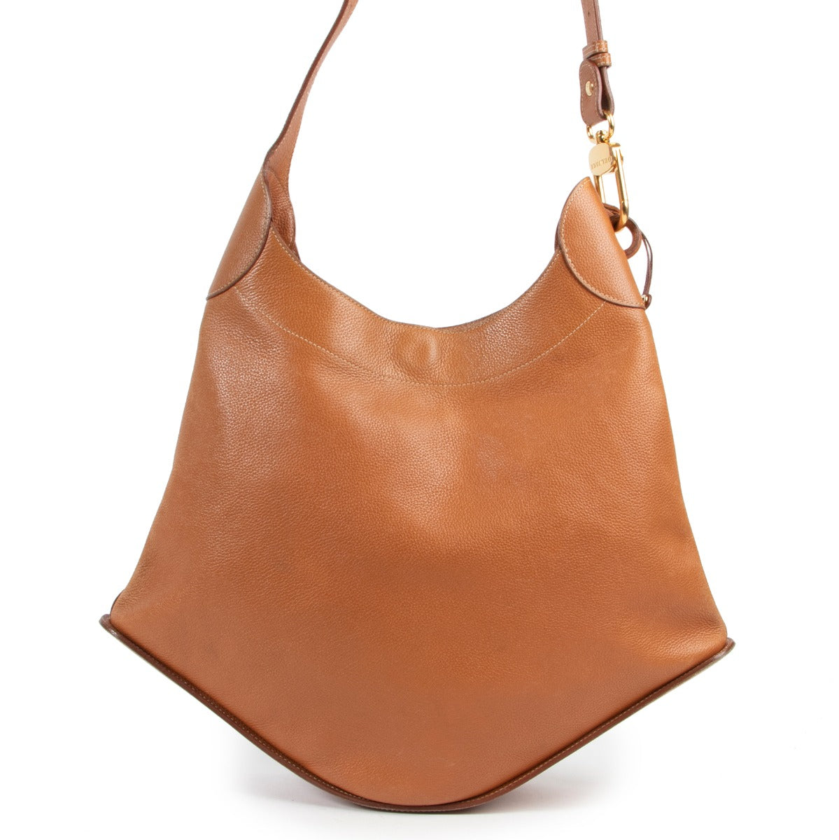 Delvaux Cognac Shoulder Bag in Leather Calfskin by Labellov luxury site