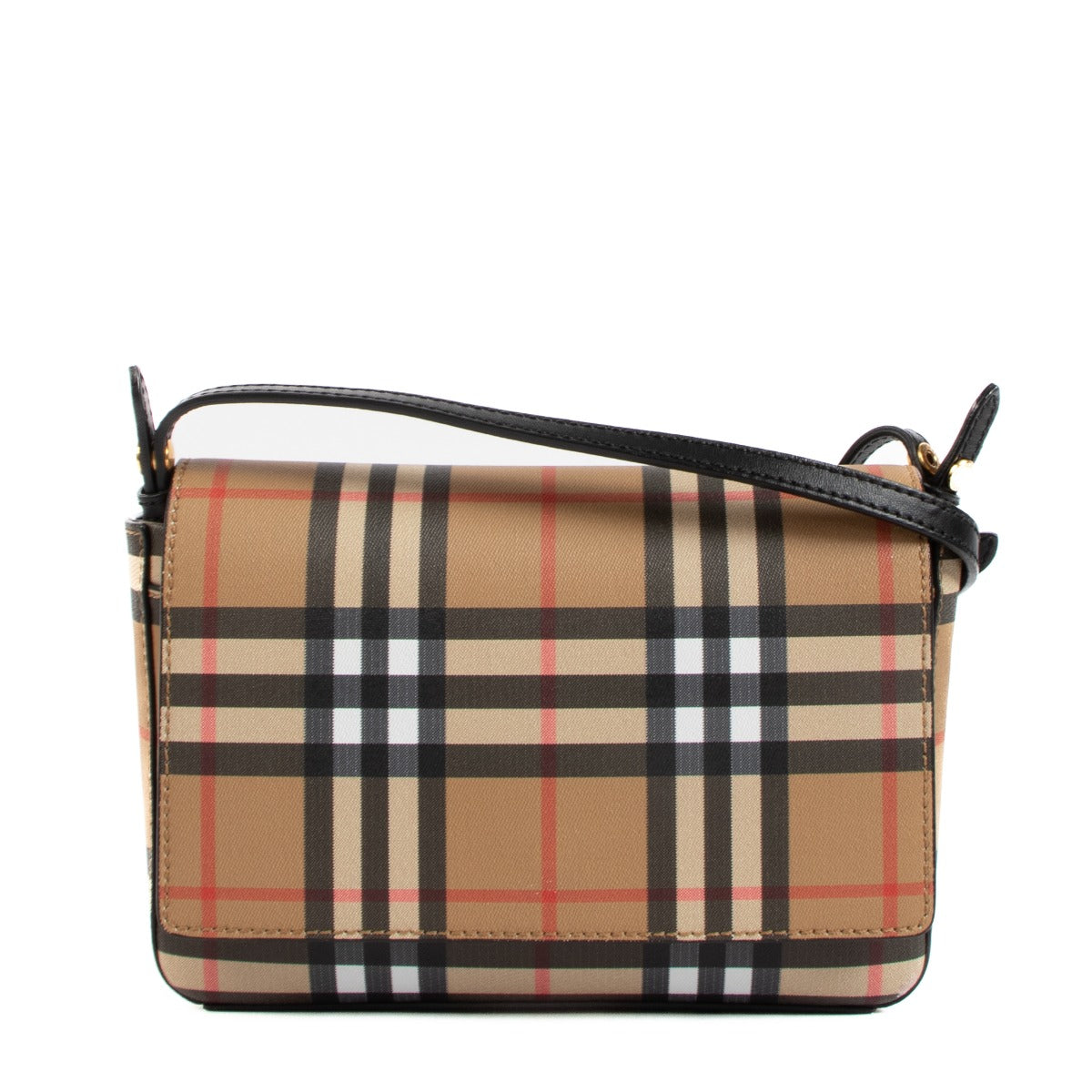 Burberry Hampshire Vintage Check Canvas Crossbody Bag