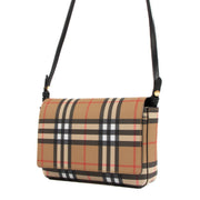 Burberry Hampshire Vintage Check Canvas Crossbody Bag
