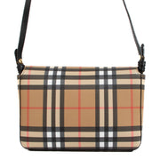 Shop safe online at Labellov in Antwerp this 100% authentic second hand Burberry Checked Canvas Shoulder Bag