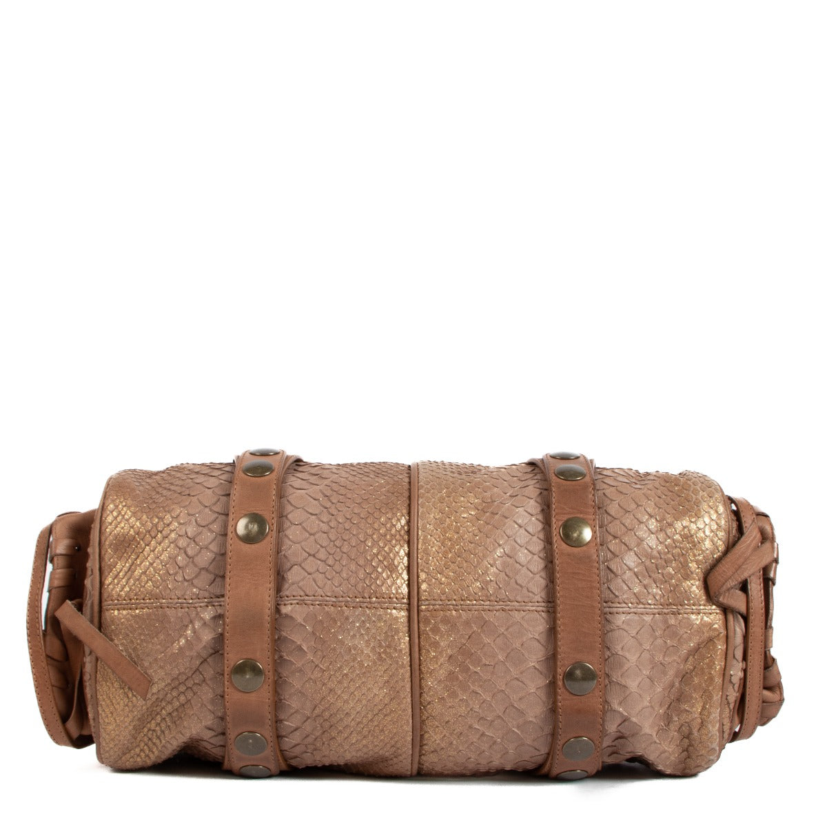 Chloé Brown Python Silverado Bag