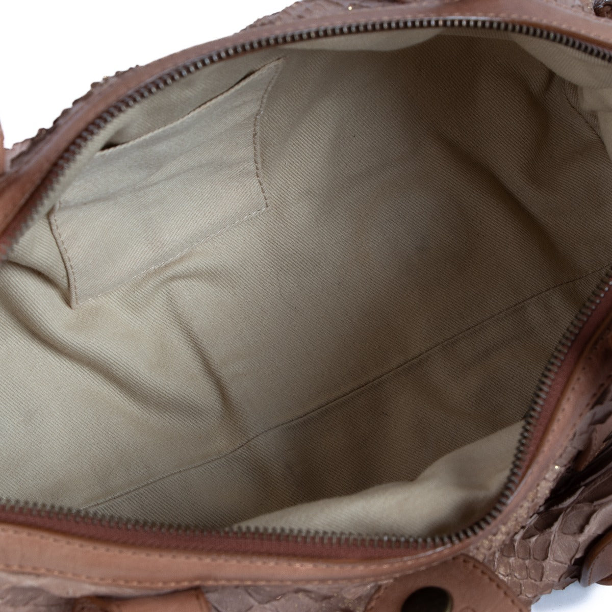 Chloé Brown Python Silverado Bag